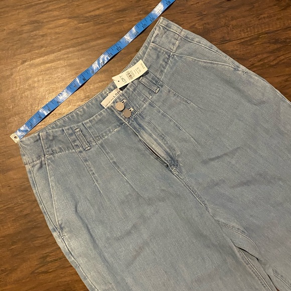 LOFT CROPPED WIDE-LEG JEANS SZ 12/31 NWT - Picture 3 of 11
